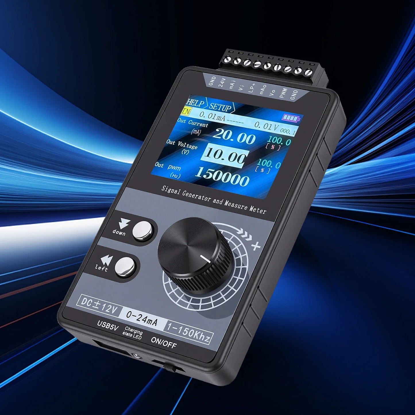 4-20mA Signal Generator | PLC Calibrator & PWM Pulse 1-150kHz