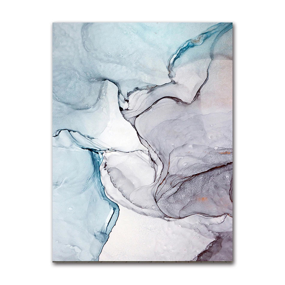 Wall Pictures Geometric Print Living Room Decor Poster Decorative Marble Abstract Canvas Painting Alcohol Ink Posters And Prints Peaceful Pleasures Health and Wellness A0547-02 20x30cm Unframed