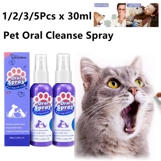 Pet Oral Cleaning Spray – Fresh Breath & Dental Care for Dogs Pet Dental Spray Peaceful Pleasures Health and Wellness