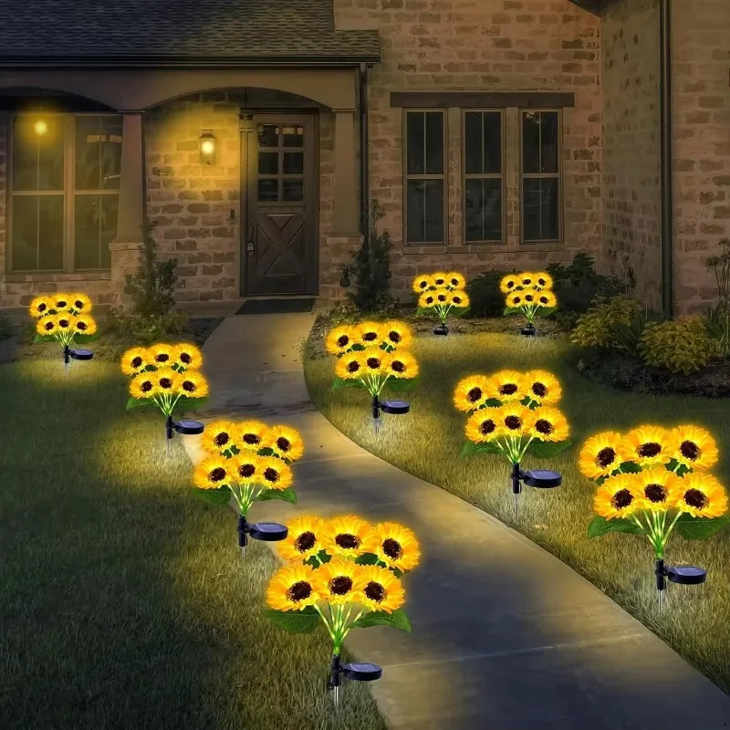 Solar Sunflower Garden Stake Light – Waterproof LED Lawn Lamp