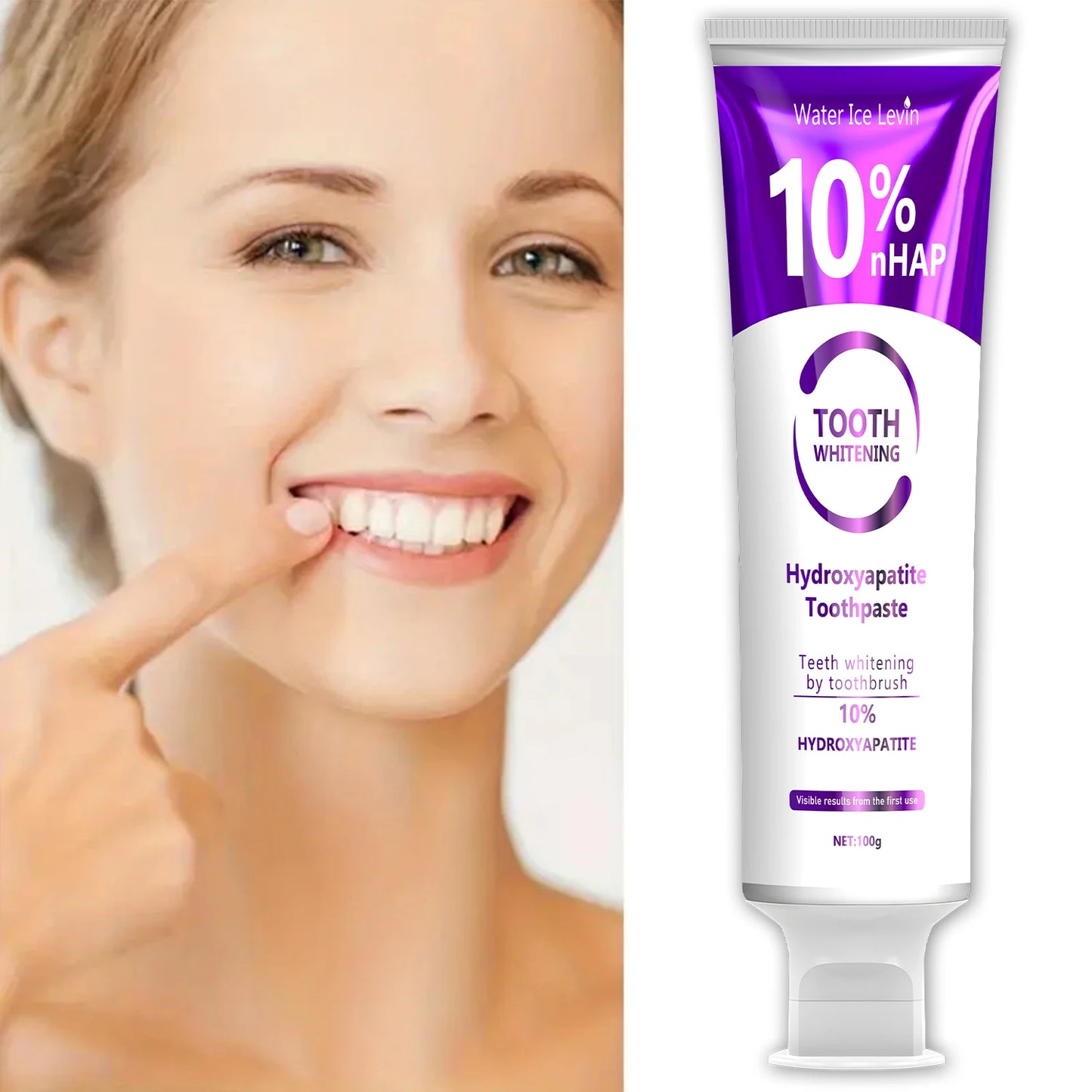 Hydroxyapatite Whitening Toothpaste 10% HAp – Visible Results