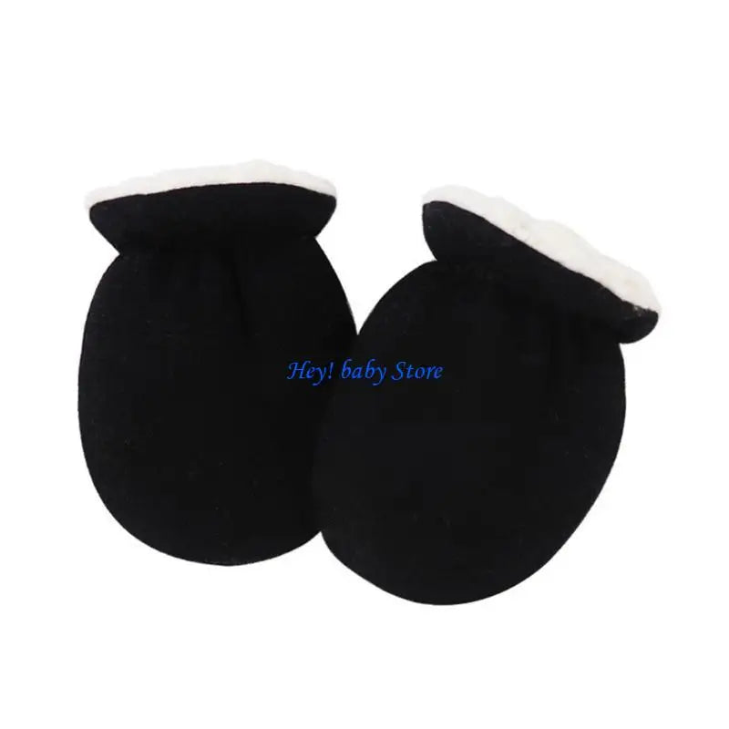 Anti-Scratch Baby Mittens | Soft Lamb Wool Newborn Gloves