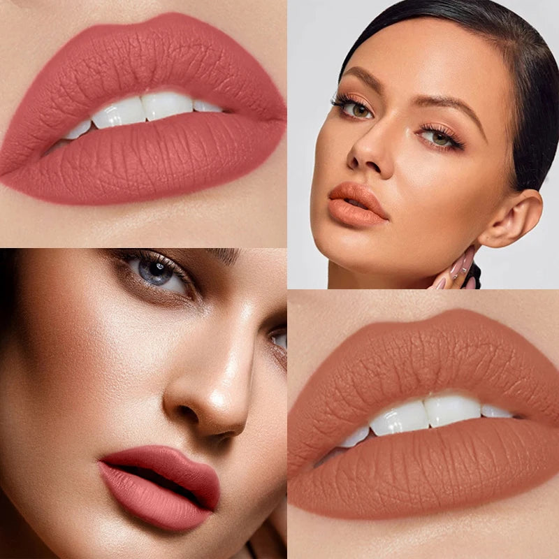 Korean Matte Liquid Lipstick – Waterproof Long-Lasting Lip Glaze