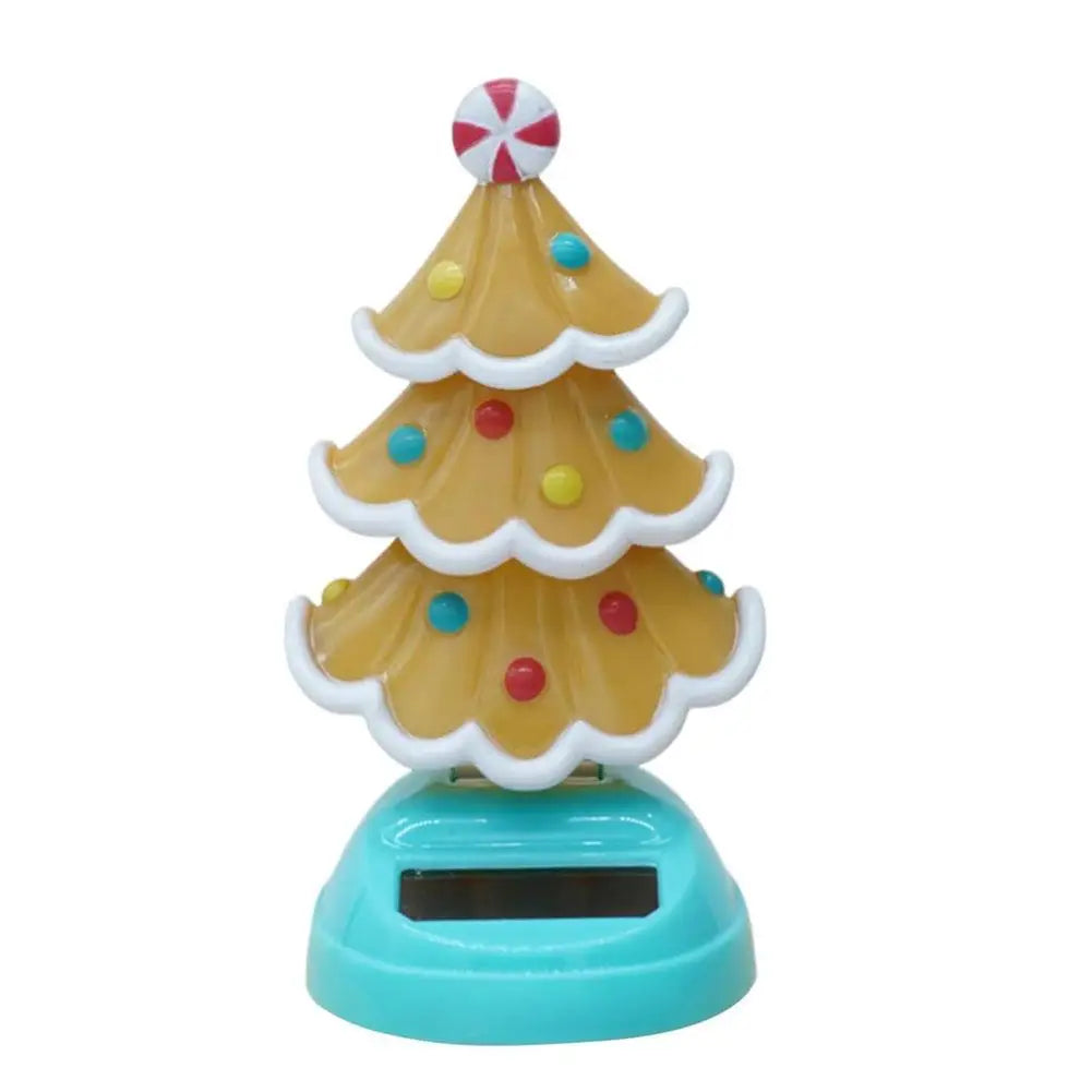 Solar Dancing Christmas Tree Car Ornament 2025 | Dashboard Car Dashboard Ornament Peaceful Pleasures Health and Wellness B