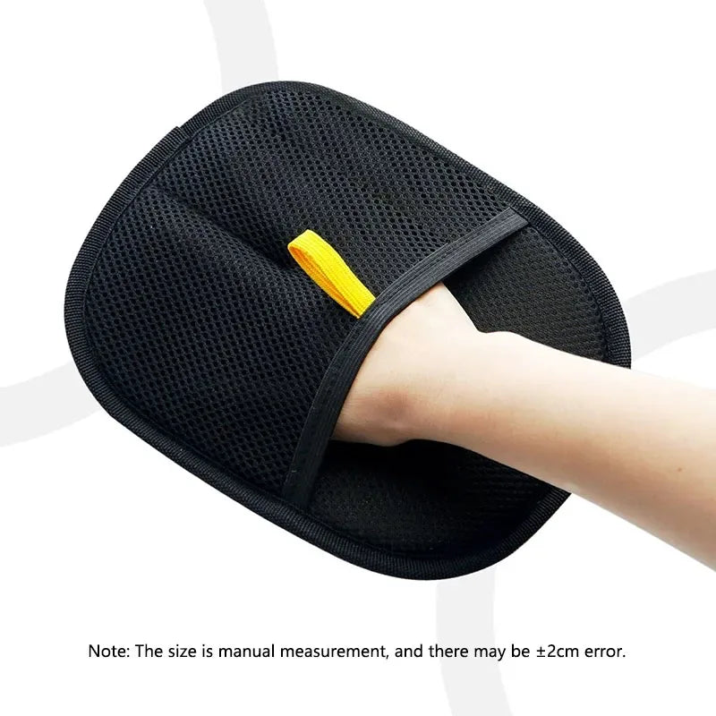 Pet Hair Removal Tools Reusable Gloves Pet Double Sided Beauty Gloves Carpet Removal Pet Fur Hair Pet Supplies Sofa Carpet Home Peaceful Pleasures Health and Wellness black 1pc