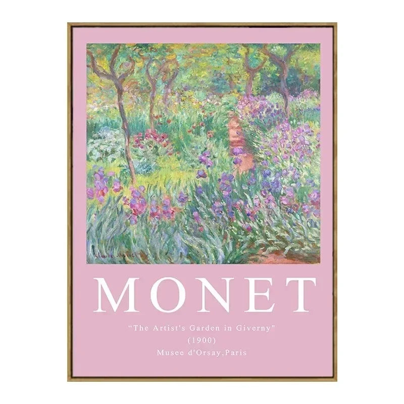 Vintage Famous Van Gogh Monet Matisse Picasso Poster Print Canvas Painting Wall Art Pictures for Home Room Decor Peaceful Pleasures Health and Wellness