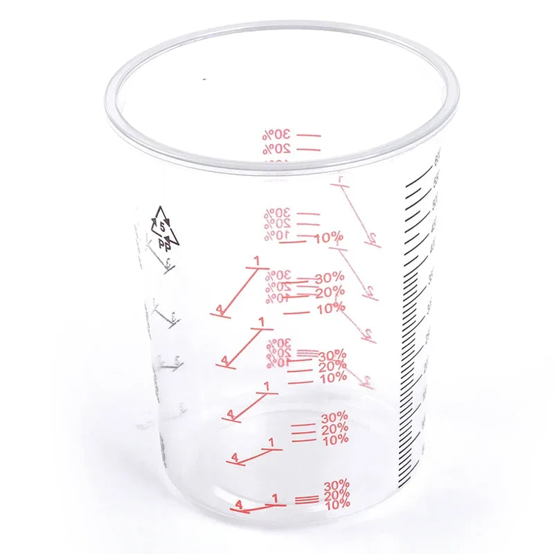 10-Pack 600ml Calibrated Paint Mixing Cups | 2:1 3:1 4:1 Ratios