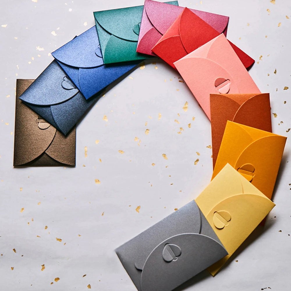 20pcs Love Pearl Paper Envelopes Gilt Envelope Wedding Invitation Color Envelope Peaceful Pleasures Health and Wellness