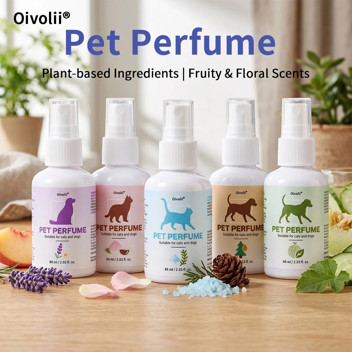Pet Deodorizing Spray Long Lasting Fragrance Eliminates Body Odor