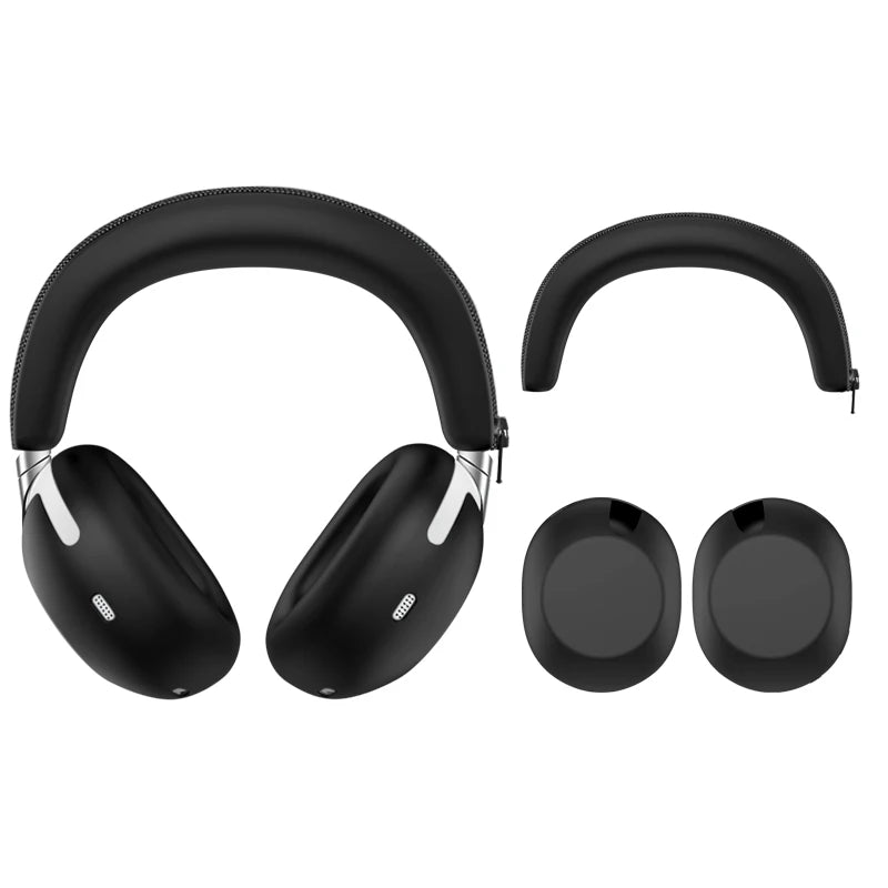 Shock-Absorbing And Drop-Resistant Silicone Headphone Case For Sony WH-1000XX Headphones Available In A Variety Of Colors Peaceful Pleasures Health and Wellness black