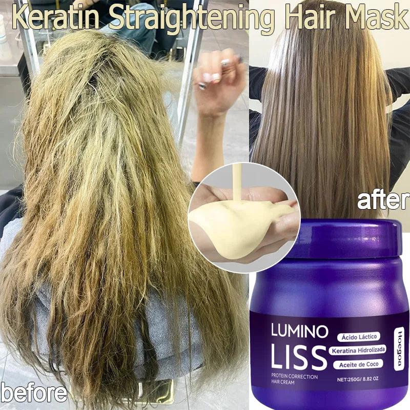250g Keratin Collagen Hair Mask – Smoothing Deep Repair Conditioner