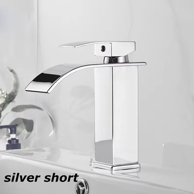 Waterfall Bathroom Faucet | 304 Stainless Steel Single Handle Mixer