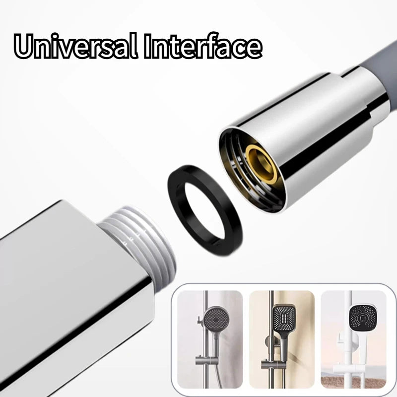 1.5/2M Bathroom Silicone Shower Tube Bend Arbitrarily Hose Explosion Proof Anti-winding Shower Hose Bathroom Faucet Accessories Peaceful Pleasures Health and Wellness