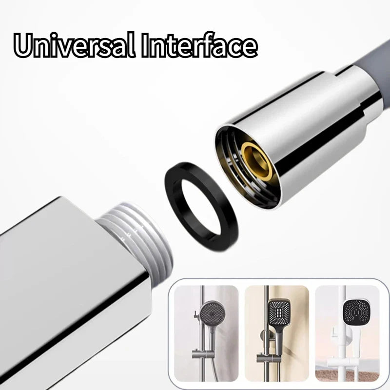 Flexible Silicone Shower Hose 1.5M/2M – Anti-Kink, Explosion Proof