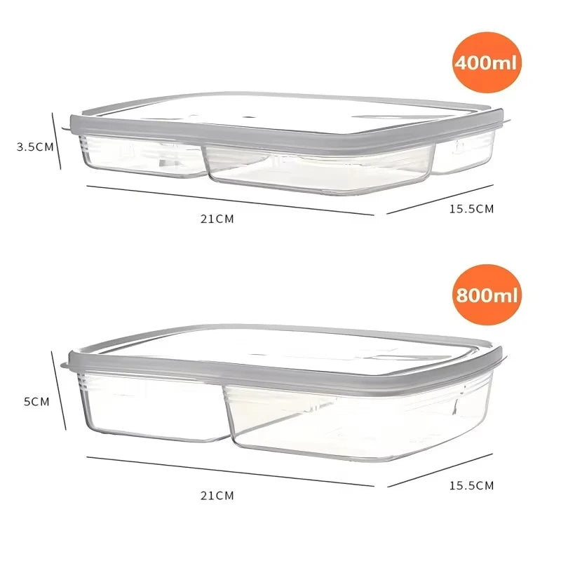 Frozen Meat Band Lid Refrigerator Storage Box Fresh-keeping Box Meat Onion Ginger Garlic Side Vegetable Box Peaceful Pleasures Health and Wellness