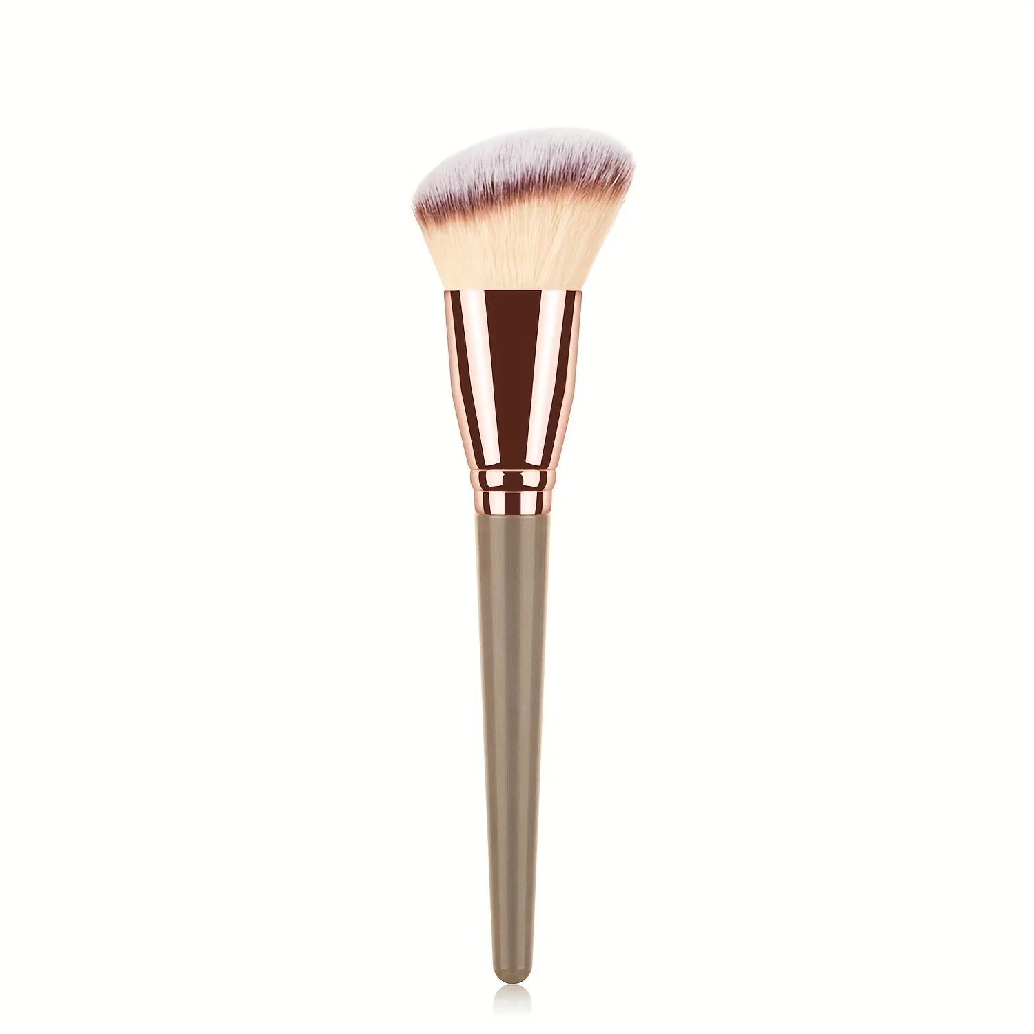 Premium Contour Brush for Face Makeup – Blush & Bronzer, Perfect for Cheek, Forehead, Jaw & Nose Blending & Contouring Peaceful Pleasures Health and Wellness russet