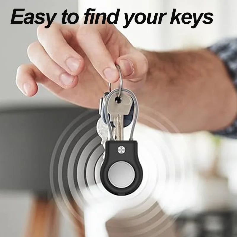Waterproof Cover for Apple AirTag Keychain Holder with Steel Cable Anti-Lost Tracker Accessory for Luggage Backpack AirTag Case Peaceful Pleasures Health and Wellness