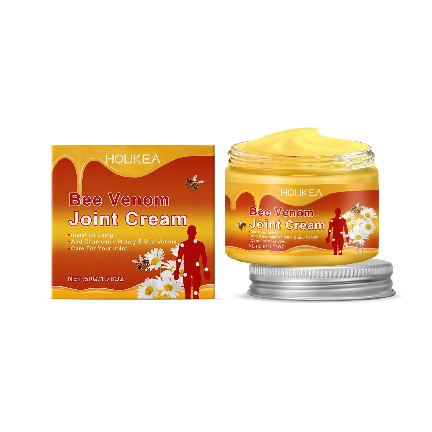 HOUKEA Bee Venom Joint & Skin Moisturizing Cream 50g