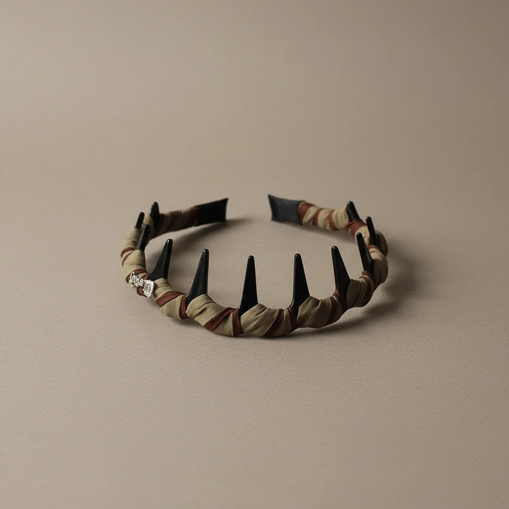 Women's French Style Anti-Slip Headband High-Crown Design Elegant Hair Accessory Peaceful Pleasures Health and Wellness