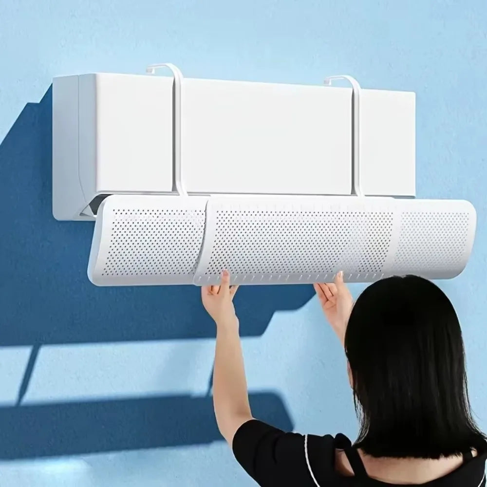 Air Conditioning Windshield Anti-Direct Blowing Universal Windproof Wall-Mounted Air Outlet Baffle Confinement Cold Air Guide Peaceful Pleasures Health and Wellness