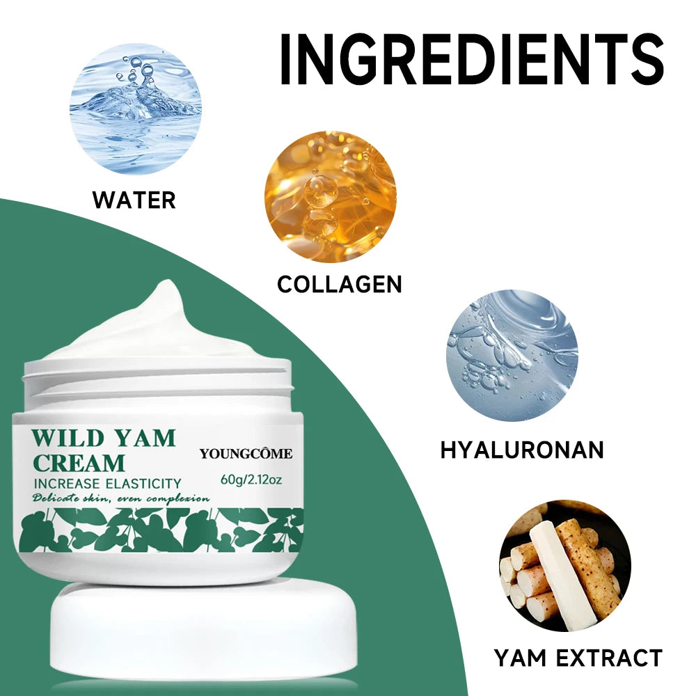 Wild Yam Cream – Firming, Lifting & Wrinkle Collagen Face Cream Firming Face Cream Peaceful Pleasures Health and Wellness