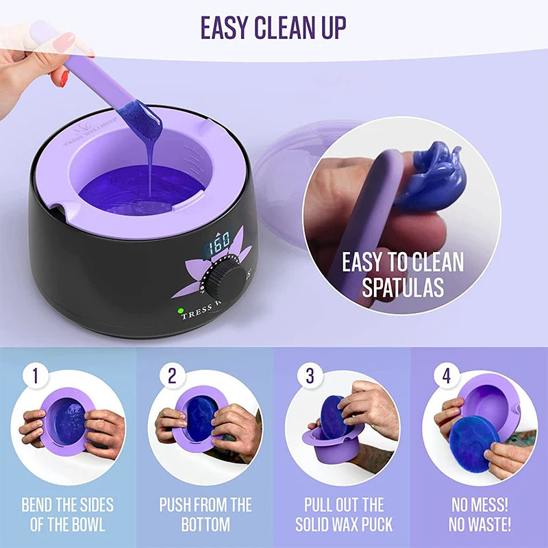 Silicone Hair Removal Wax Bowls for Easy Waxing Peaceful Pleasures Health and Wellness