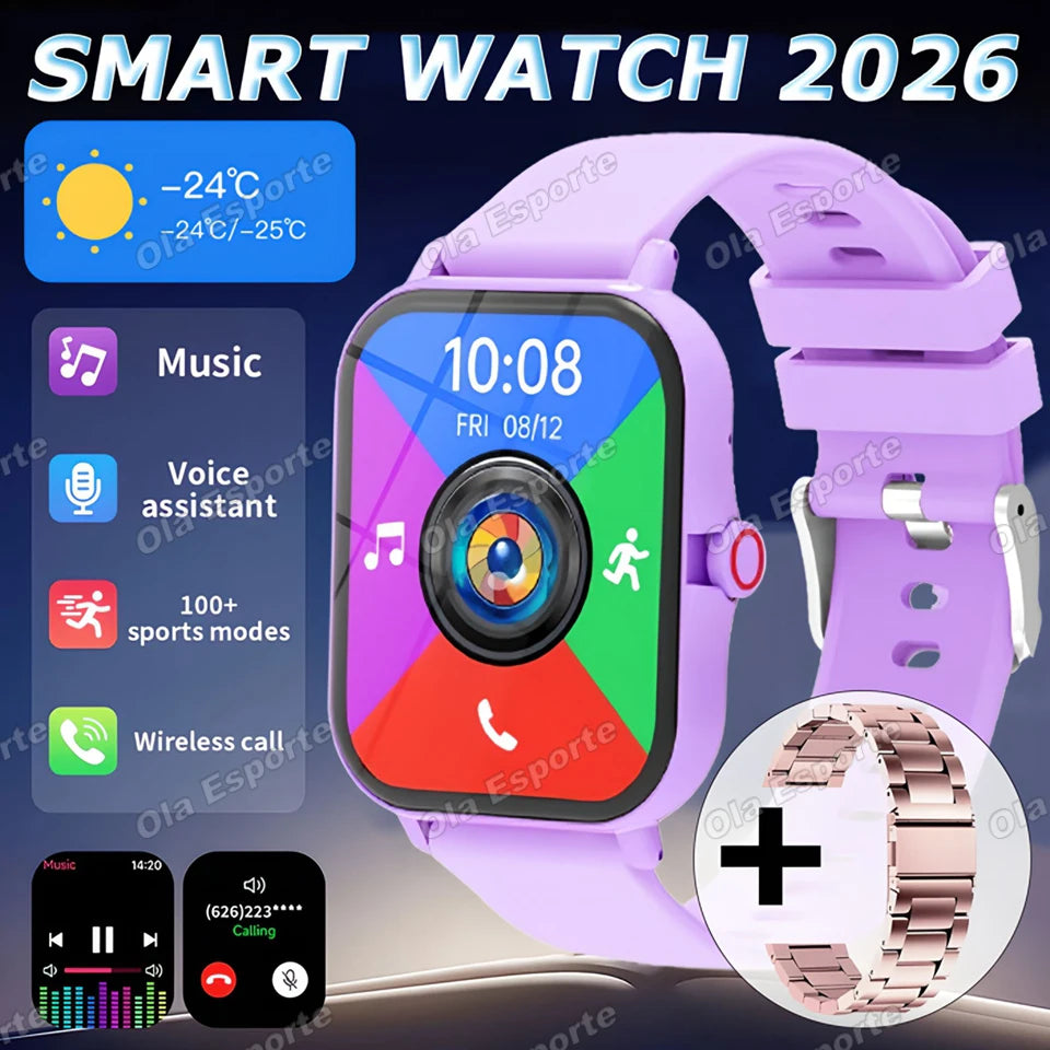 New Smart Watch Gps Tracking Bluetooth Call Message Alert Music Player Heart Rate Monitor Pedometer Smart Watch for Android IOS Peaceful Pleasures Health and Wellness Pr20PkSzstrap