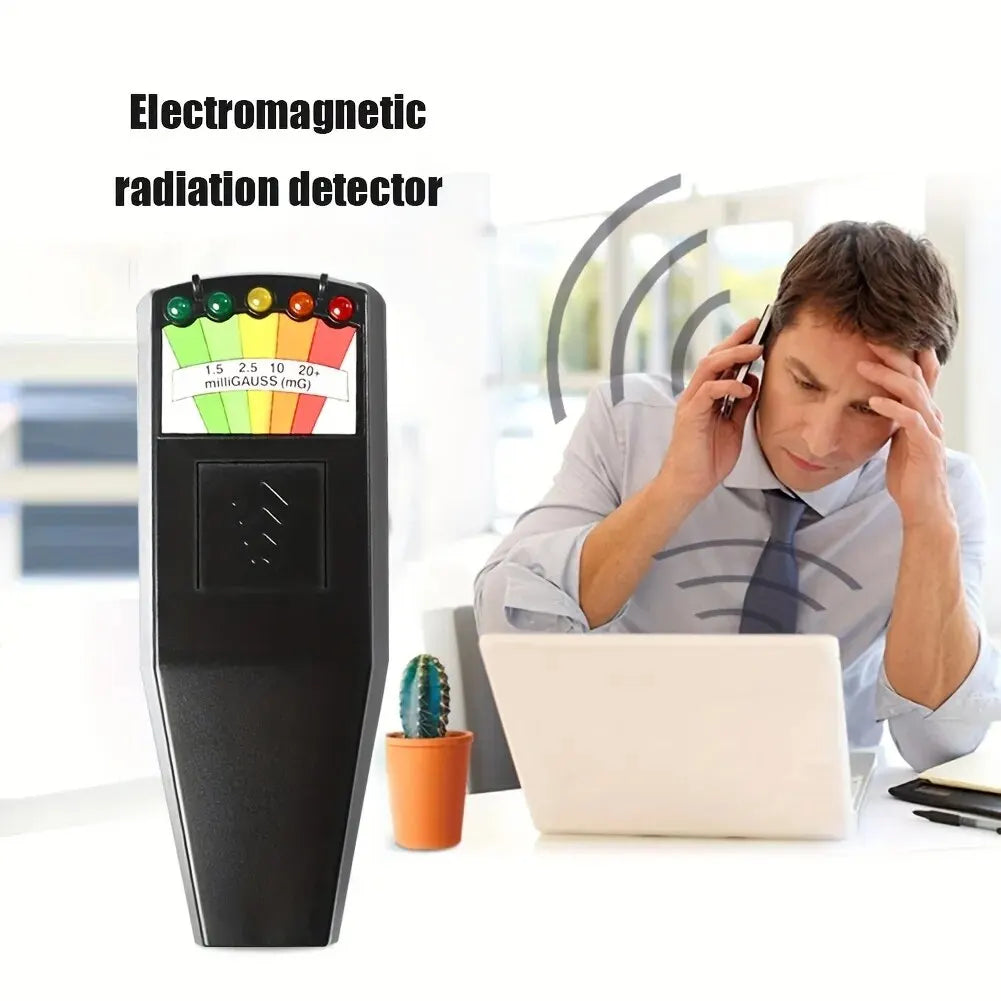 5-LED EMF Meter Magnetic Field Detector Ghost Hunting Paranormal Equipment Tester Portable Counter Professional EMF Meter Tester Peaceful Pleasures Health and Wellness