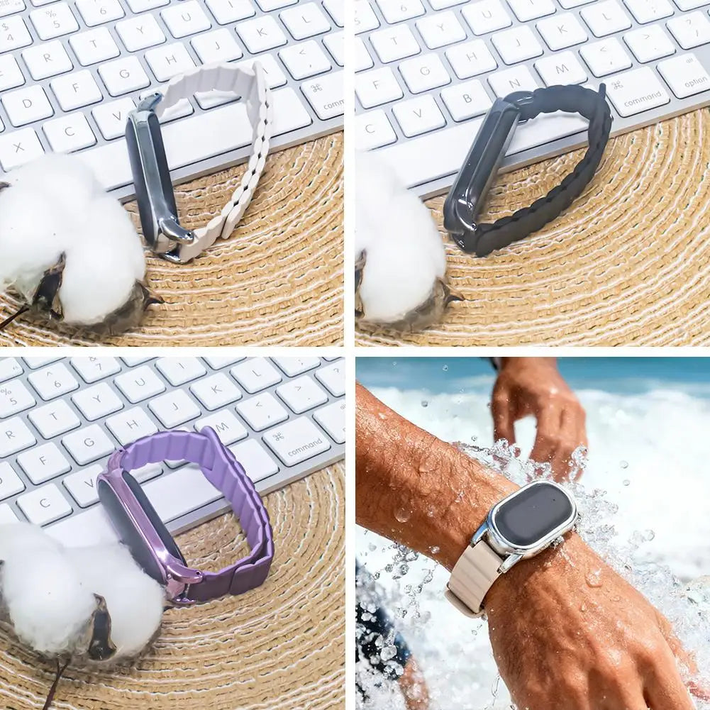 For PLAUD NotePin/NotePin S Recording Device PC Case Strap Magnetic Silicone Strap Replacement Case Accessories Peaceful Pleasures Health and Wellness