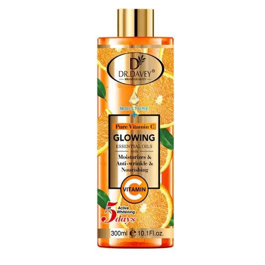 DR.DAVEY 300ml Vitamin C Body Oil – Moisturize & Brighten Skin Body Essential Oil Oasis Select Vitamin C Skincare O