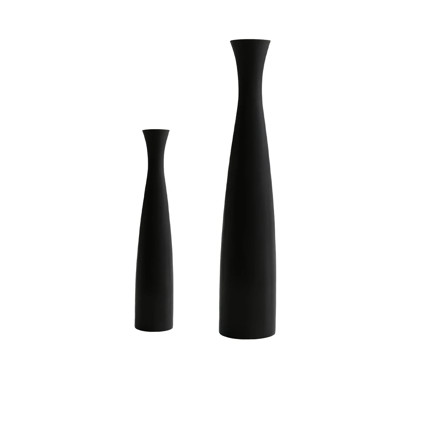Modern Minimalist Vase Set White & Black Home Decor (2-Pack)