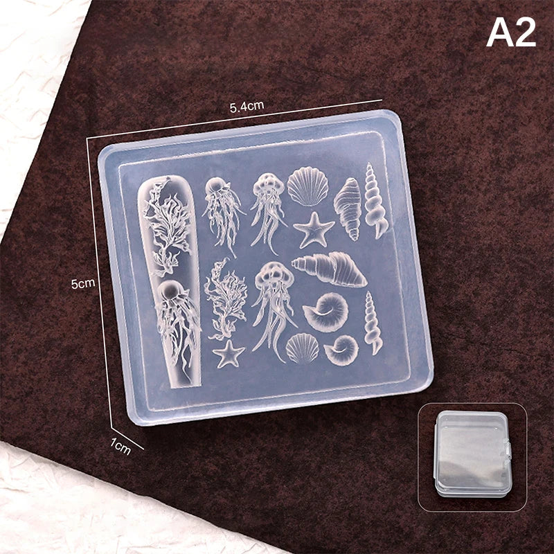 3D Silicone Relief Mold Butterfly Flower Design Nails Diy Design Nail Art Decorations Silicone Nail Mold Nail Accessories Peaceful Pleasures Health and Wellness A2