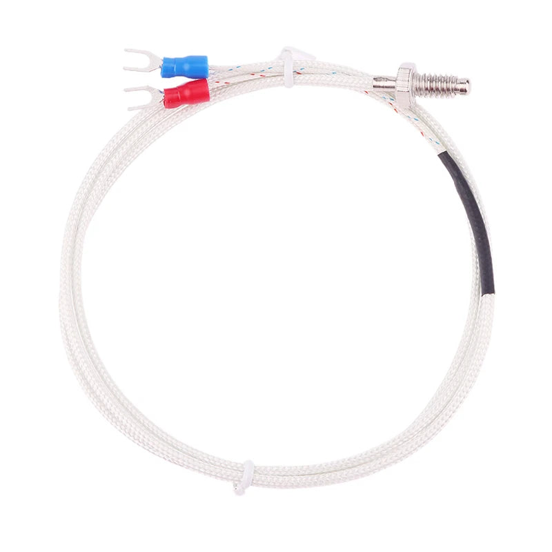 K-Type Thermocouple Probe M6 Sensor 0–800°C | REX-C100 Compatible