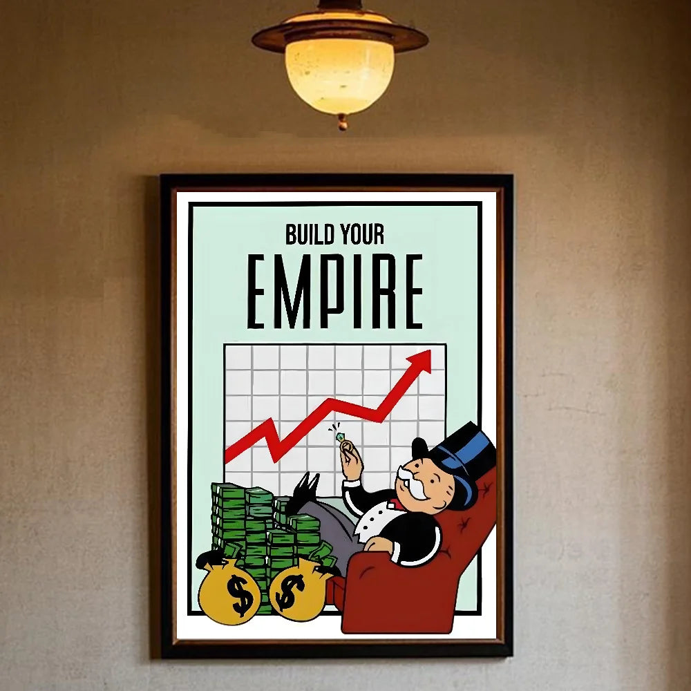 Monopoly Millionaire HD Wall Poster – Waterproof PVC Art Wall Art Poster Peaceful Pleasures Health and Wellness z22 15X20cmNoframe