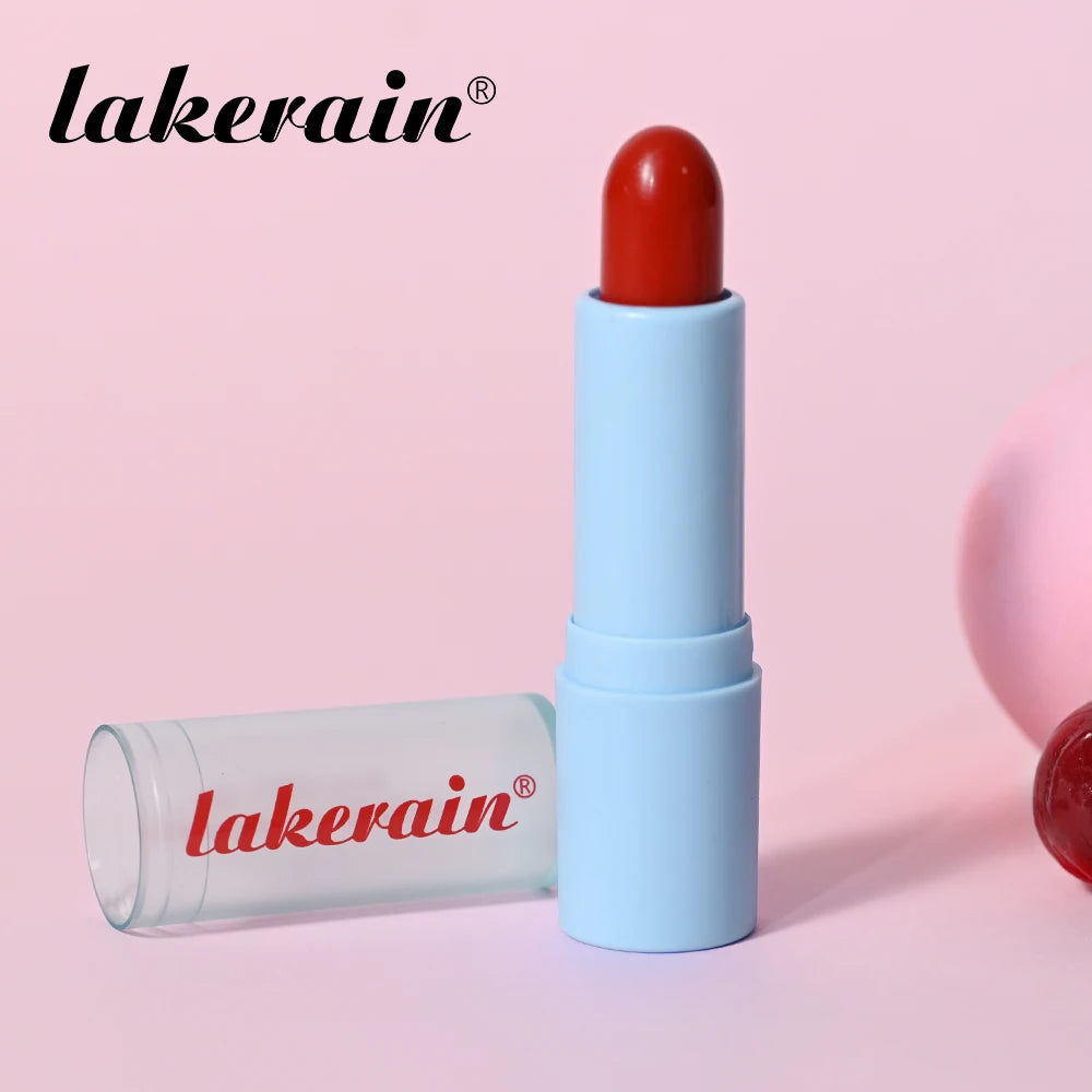 Glass Tinted Lip Balm Light Cherry Red Orange Glow Moisturizing Vegetarian Lip Balm With Bright Clear Color Korea Lip Cosmetics Peaceful Pleasures Health and Wellness