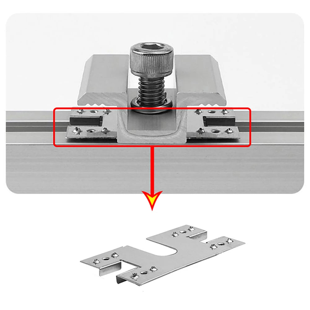Solar Panel Grounding Clip Photovoltaic Conductive Sheet 304