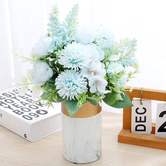 Artificial Silk Peony Ball Bouquet | Wedding & Home Decor Artificial Flower Bouquet Peaceful Pleasures Health and Wellness