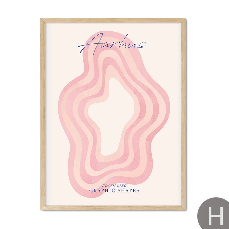 Bear Abstract Rainbow Boho Canvas Wall Art Print | Unframed