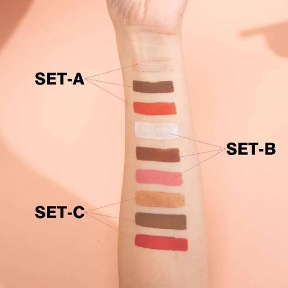 3-in-1 Cream Contour Stick Set – Highlighter, Blush & Contour