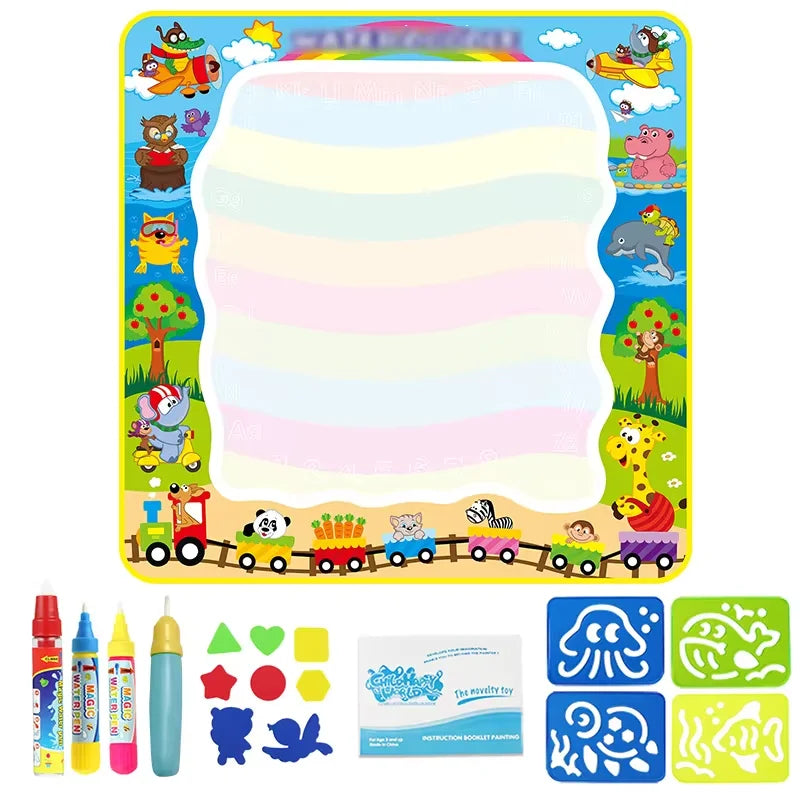 Coolplay Water Doodle Mat Coloring Drawing Reusable Magic Pens