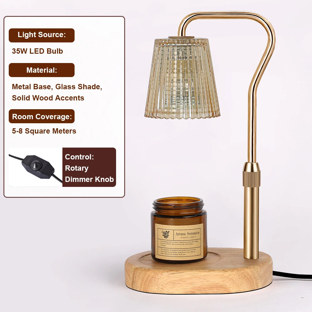 35W Dimmable Candle Warmer Lamp | Adjustable Height & Gift