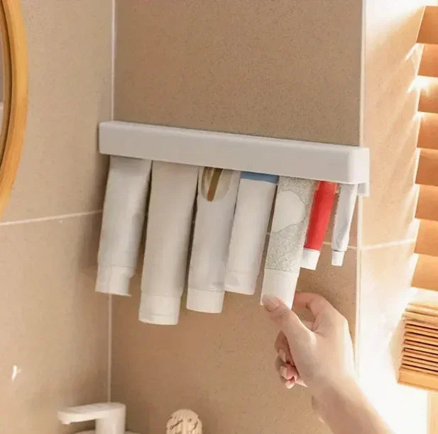 Multi-Compartment Bathroom Organizer & Cosmetics Storage Rack