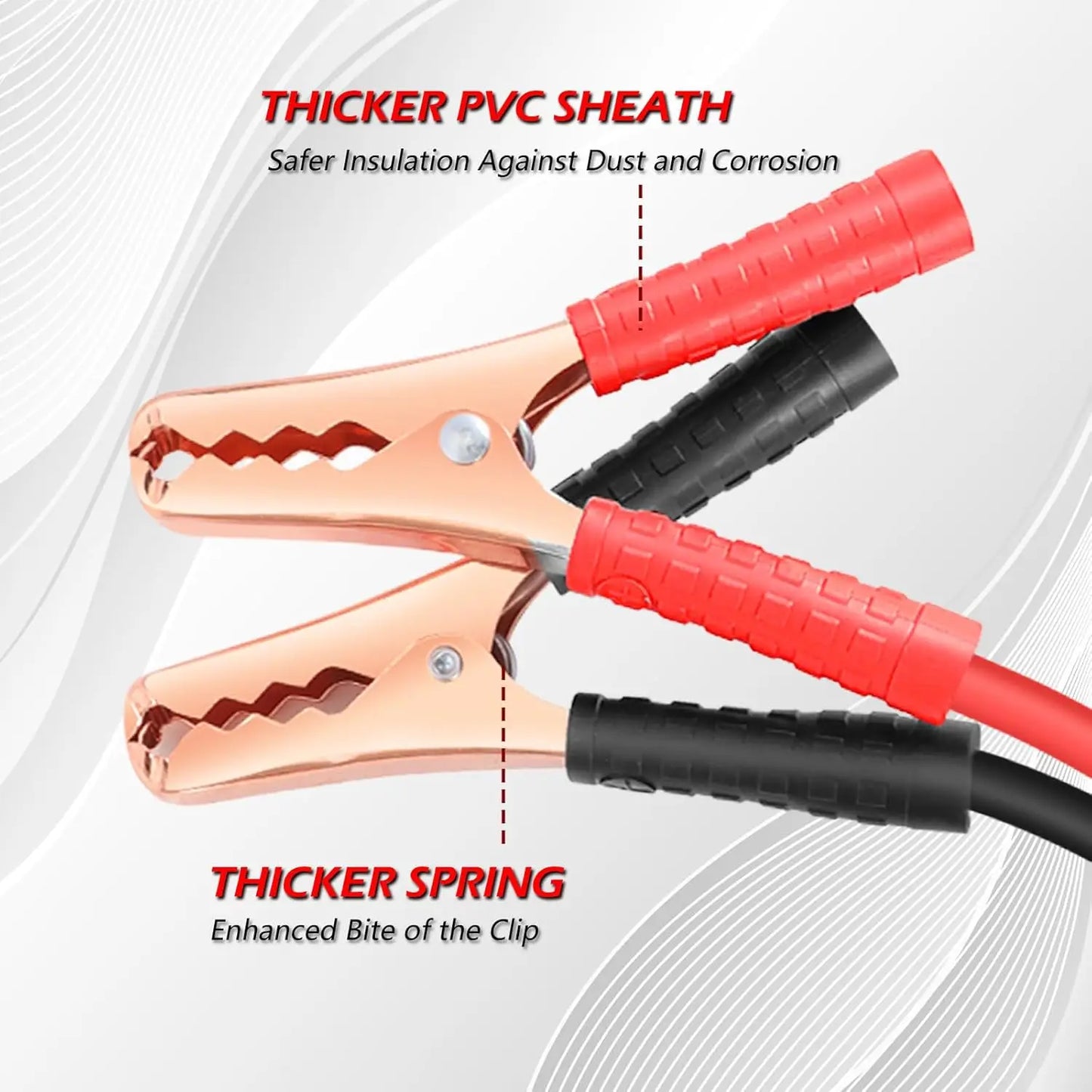 Jumper Cables for Car Battery, Heavy Duty Automotive Booster Cables for Jump Starting Dead or Weak Batteries Peaceful Pleasures Health and Wellness