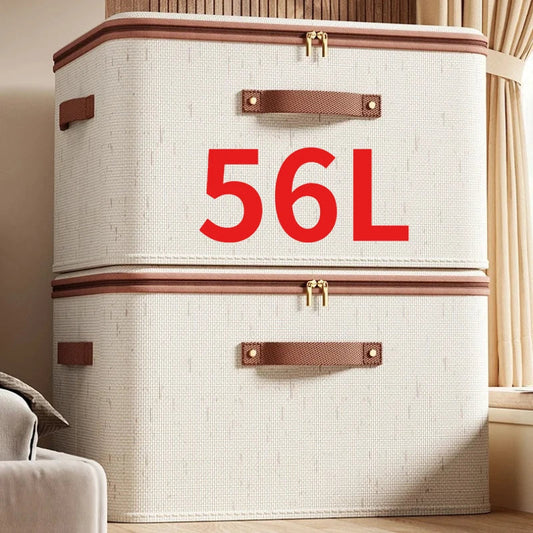 Large Foldable Zippered Storage Box with Lid | Clothing & Home Foldable Storage Box Oasis Select