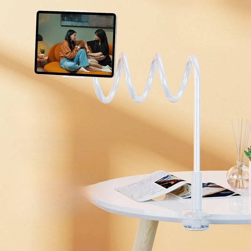 360° Tablet Holder Clamp Mount for iPad & iPhone 4.7–12.9" No Drill