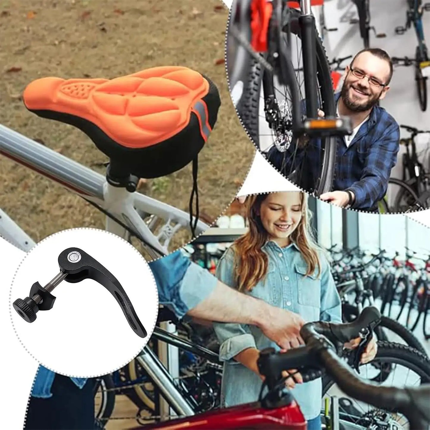 M5x45mm Bike Seat Post Quick Release Clamp | Lightweight Alloy