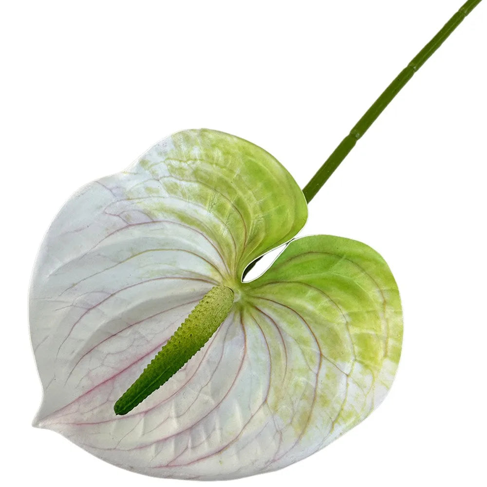 Artificial Anthurium 60cm Soft Rubber Faux Flower | Real Touch
