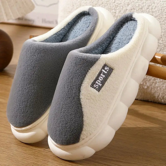 Winter Plush Fur Slippers – Non-Slip Indoor House Shoes Men & Women Plush House Slippers Peaceful Pleasures Health and Wellness GY 36-37