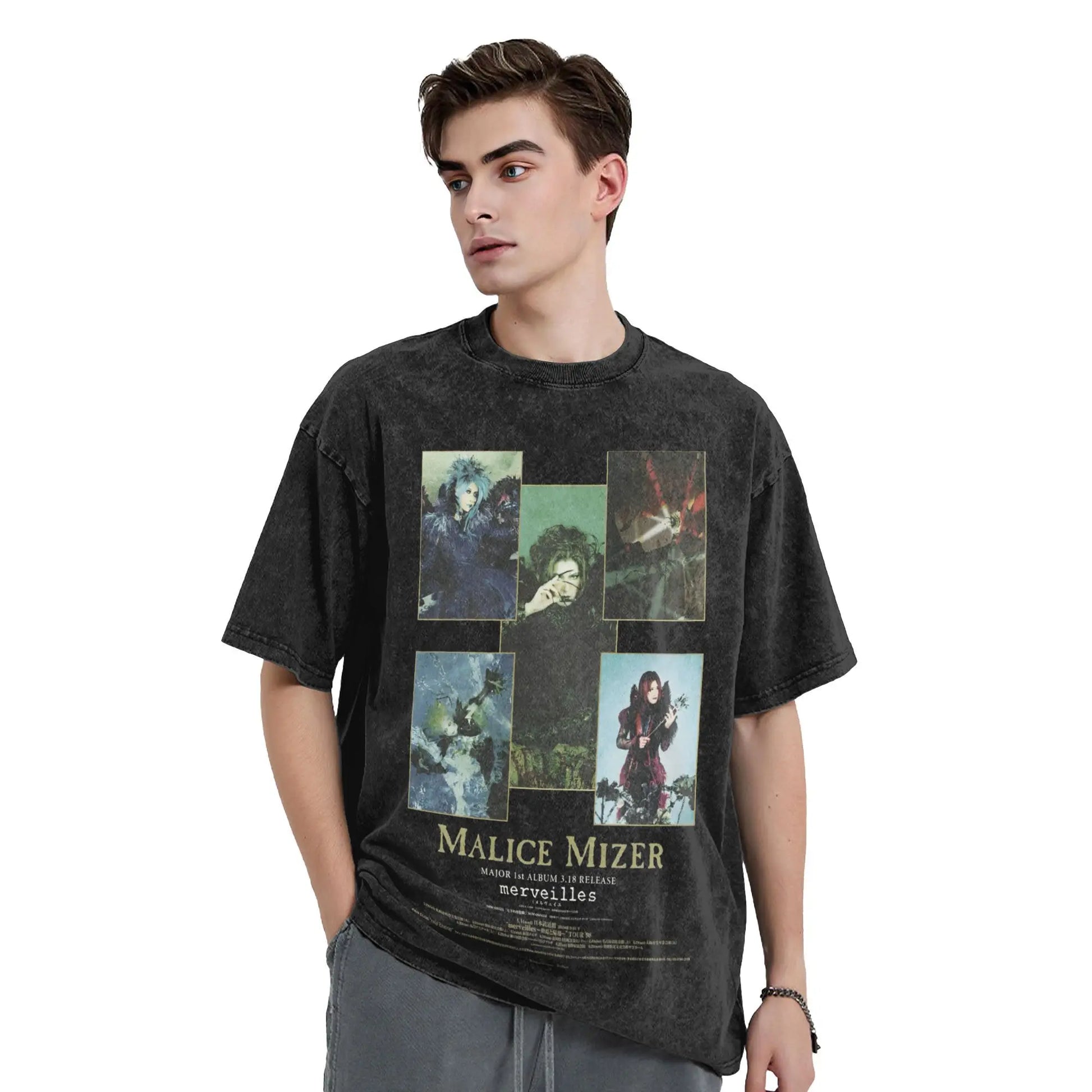 Malice Mizer T-Shirt Rock Band Hip Hop T-Shirts Short Sleeve Y2K Classic Tshirt Beach Casual O Neck Plus Size Clothes Peaceful Pleasures Health and Wellness