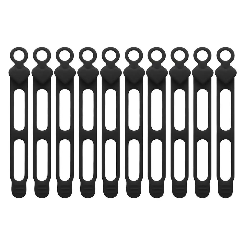 Reusable Silicone Cable Ties Cord Organizer – 10 Pack